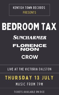 Live music from Bedroom Tax & guests cover