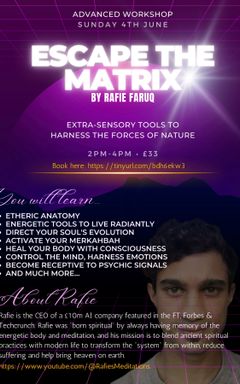 Escape the matrix - spiritual tools workshop cover
