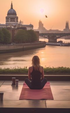 Yoga Session by the Thames cover