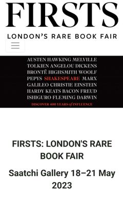 Firsts: London's Rare Book Fair cover