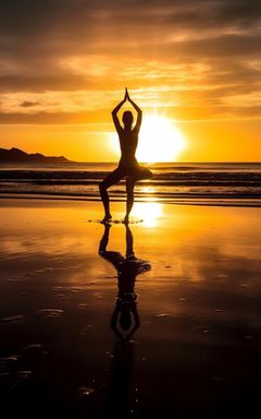 Sunset Yoga by the Beach cover