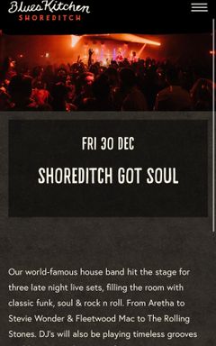 Blues Kitchen Shoreditch cover