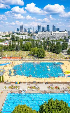LET'S GO TO OPEN SWIMMING pool cover