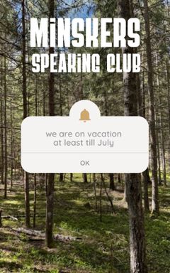 Minskers Speaking club cover