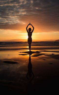 Sunset Yoga by the Beach cover