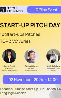 Startup Pitch Day (russian) 2/11, London cover