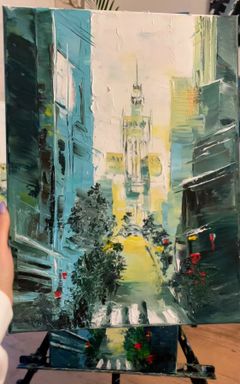Рисуем маслом Варшаву cover
