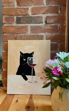 Malowanie przy wine cover