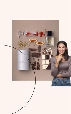 Perfume workshop with perfumer cover