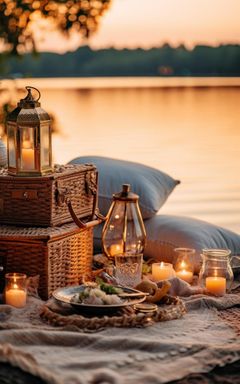 Sunset Picnic by the Vistula River cover