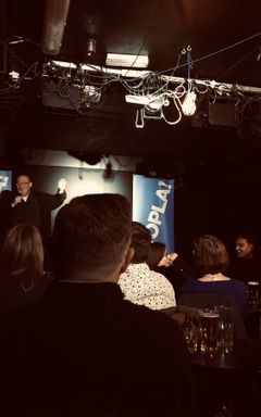 Drinking in February, London Bridge comedy! cover
