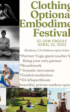 Clothing Optional Embodiment Festival cover