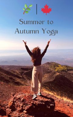 Summer to Autumn yoga class cover