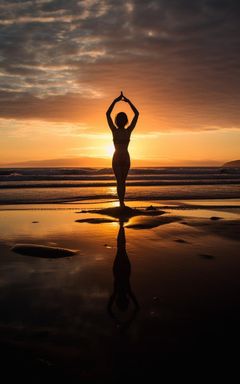 Sunset Yoga on the Beach cover