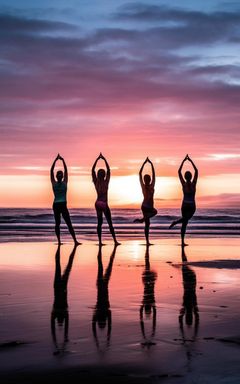 Sunset Yoga by the Beach cover