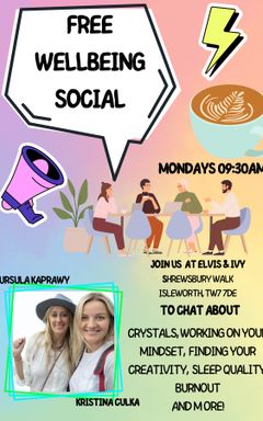 Monday Wellbeing Social from 22/01/24( Isleworth)