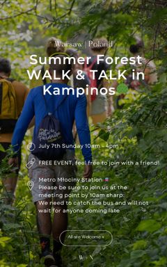 Summer Forest WALK & TALK in Kampinos🌳 cover