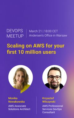 DevOps Meetup. Andersen&AWS: speakers 2 and 3 cover