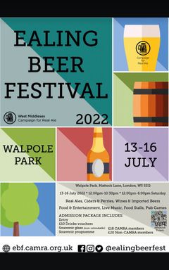 Ealing beer festival cover