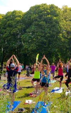 Traditional Hatha yoga in Hyde park every saturday cover