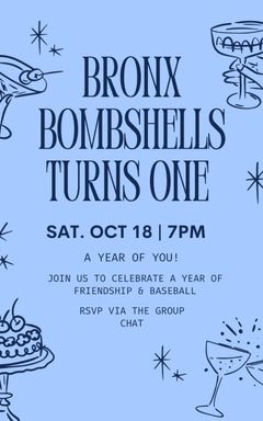 Bronx Bombshells is turning ONE! cover