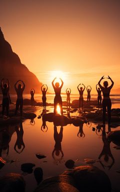 Sunset Yoga by the Beach cover