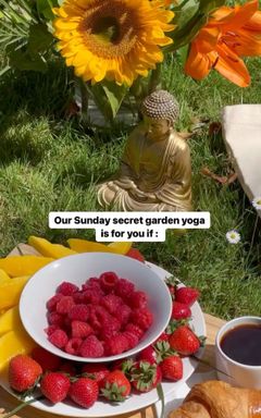 18£ Yoga and picnic in a secret garden ✨🧘🏻‍♀️🌳 cover