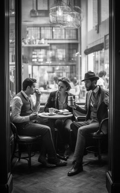 Coffee & Chat at a Cozy Café cover