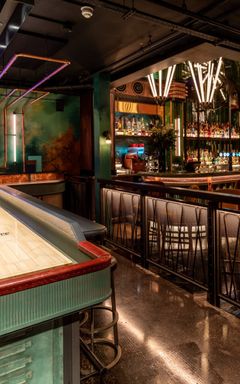 Electric shuffleboard & drinks cover