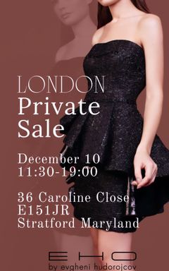 EHO Pop Up Private sale cover