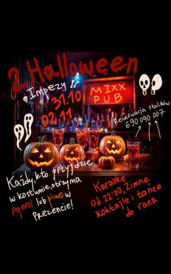 2 Halloween imprezy w MIXX PUB cover