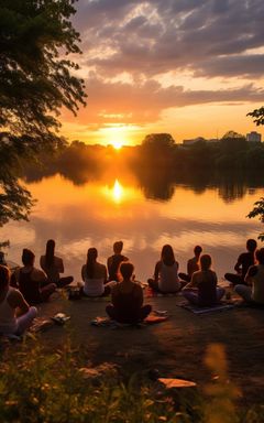 Sunset Yoga by the River cover