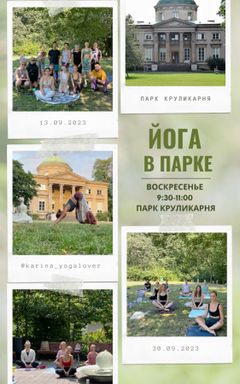Йога в парке cover
