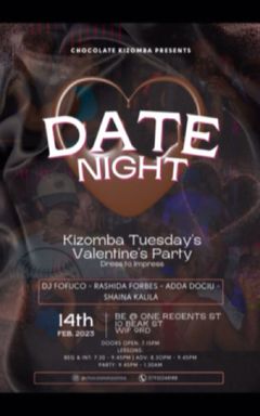 Valentines Kizomba night cover