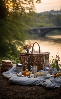 Sunset Picnic by the Thames cover