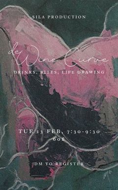 Nude live drawing and wine cover