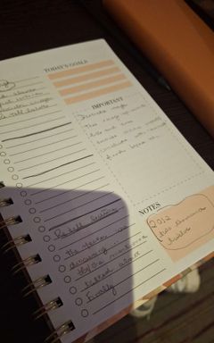 Ana Paula's studying