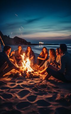 Beach Bonfire Party: Sunset Delight cover