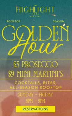 Happy Hour at The Highlight Room cover