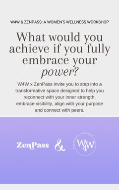 W4W & Zenpass: A Women’s Wellness Workshop cover