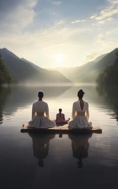 Mindful Moments: Meditation by the Lake cover