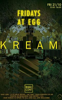 Fridays at Egg: KREAM cover