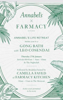 Farmacy Kitchen x Annabel’s cover
