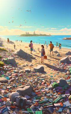 Volunteer Beach Cleanup Day cover