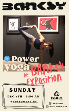 Banksy meets Yoga in NYC cover