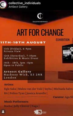 Art for Change - Exhibition (come see my art too)🥳 cover