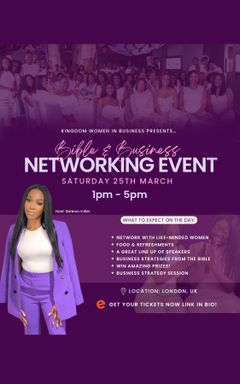 Bible and Business networking event cover