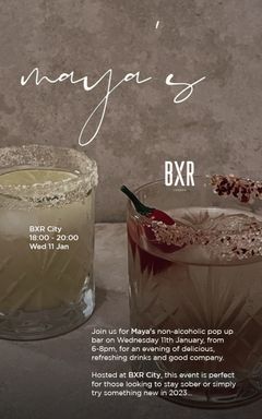 Kick start January at BXR with Mayas Bar London cover