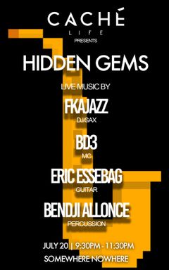 Hidden Gems - Hiphop DJ event hosted by Caché Life cover