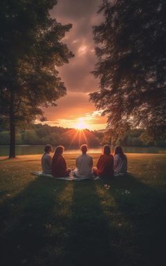 Sunset Meditation by the Lake cover